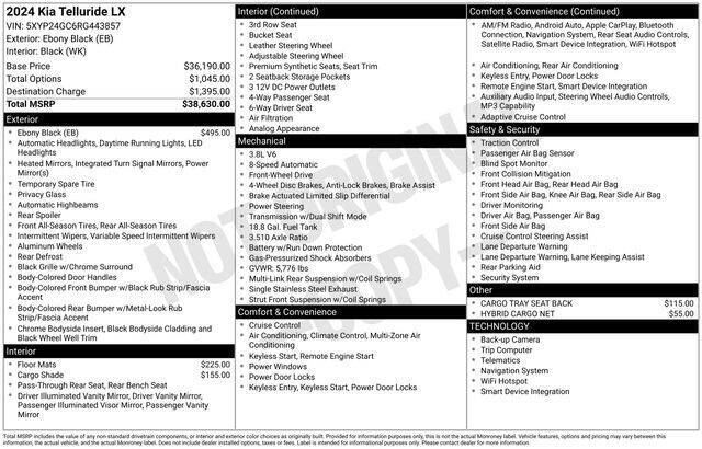 2024 Kia Telluride LX
