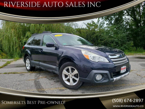 2013 Subaru Outback for sale at RIVERSIDE AUTO SALES INC in Somerset MA