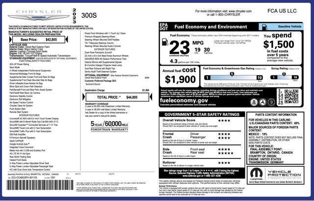 2023 Chrysler 300 S V6
