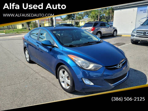 2013 Hyundai Elantra for sale at Alfa Used Auto in Holly Hill FL