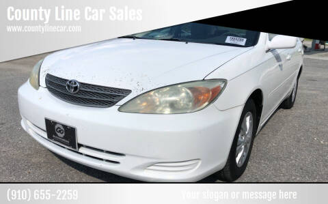 2004 Toyota Camry for sale at County Line Car Sales Inc. in Delco NC