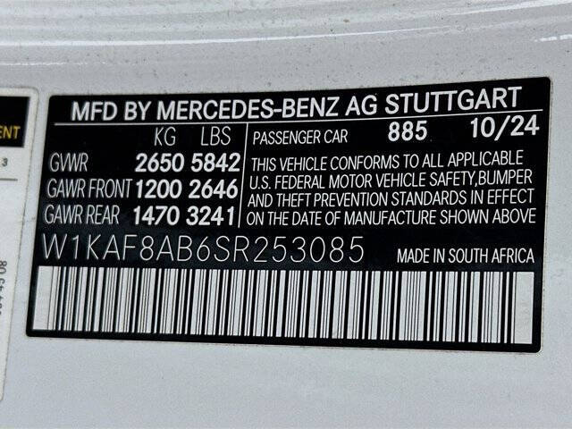 Off white 2025 Mercedes-Benz C-Class AMG C 63 S E Performance AWD AMG C 63 S E Performance 4dr Sedan 36