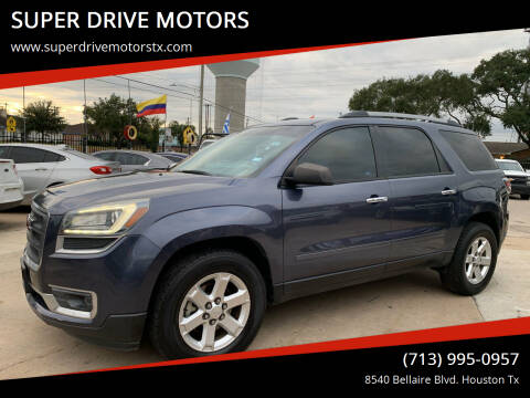 2014 GMC Acadia for sale at SUPER DRIVE MOTORS in Houston TX