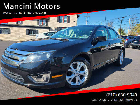 2012 Ford Fusion for sale at Mancini Motors in Norristown PA