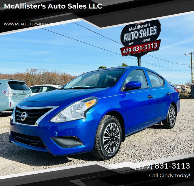 2016 Nissan Versa for sale at McAllister's Auto Sales LLC in Van Buren AR