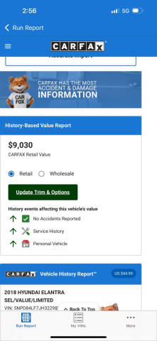 2018 Hyundai Elantra SEL