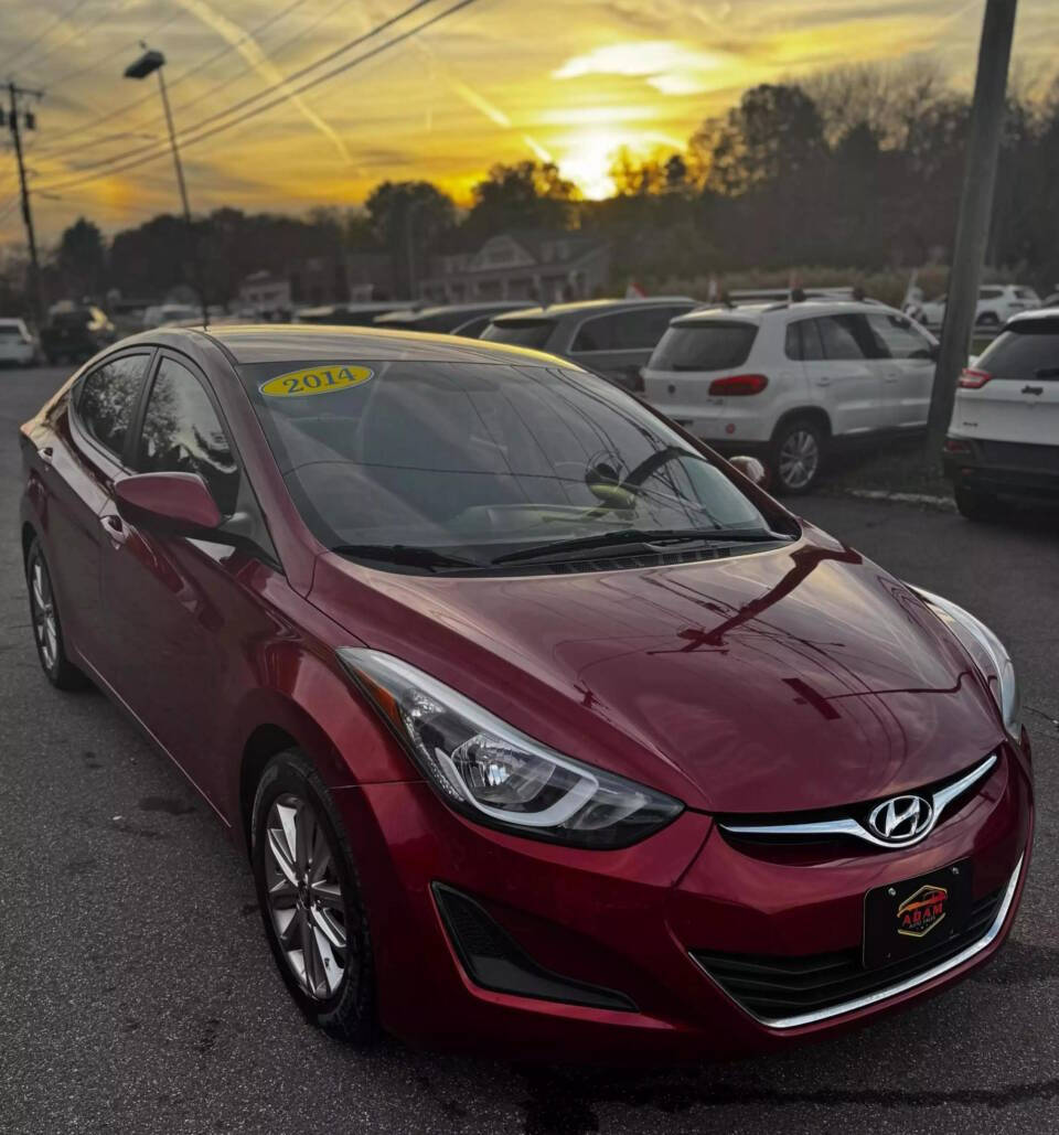 2014 Hyundai ELANTRA for sale at Adam Auto Sales Inc in Berlin, CT