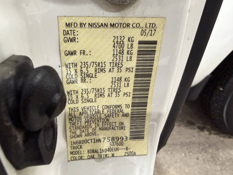 2017 Nissan Frontier S