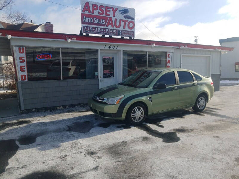 2008 Ford Focus for sale at Apsey Auto 2 in Marshfield WI