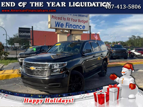 2015 Chevrolet Tahoe for sale at American Financial Cars in Orlando FL