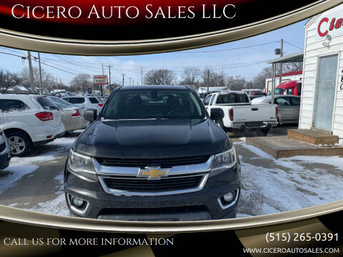 2015 Chevrolet Colorado for sale at Cicero Auto Sales LLC in Des Moines IA