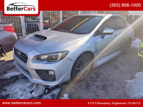 2017 Subaru WRX for sale at Better Cars in Englewood CO