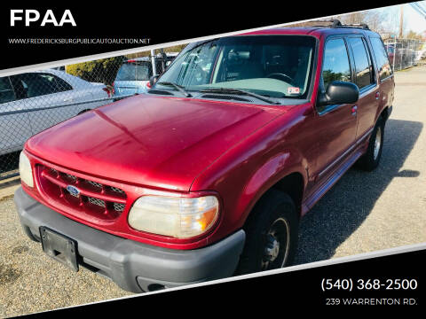 2000 Ford Explorer for sale at FPAA in Fredericksburg VA