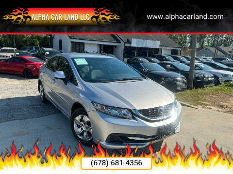 2013 Honda Civic for sale at Alpha Car Land LLC in Snellville GA