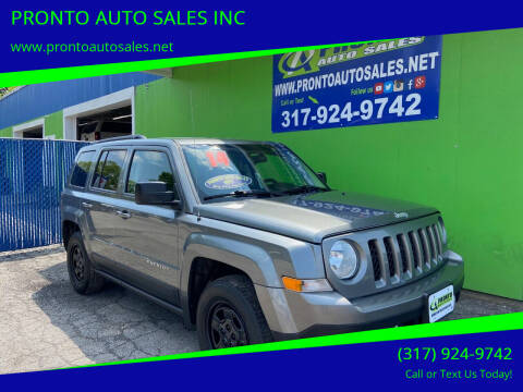2014 Jeep Patriot for sale at PRONTO AUTO SALES INC in Indianapolis IN