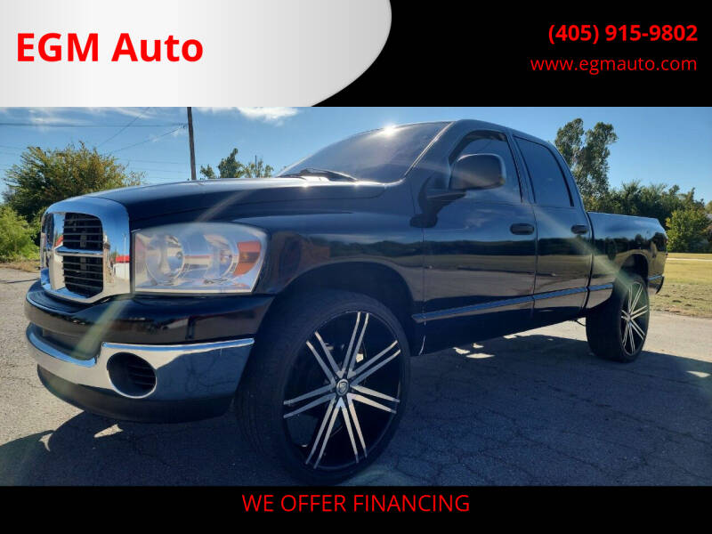 2007 Dodge Ram Pickup 1500 for sale at EGM Auto in Midwest City OK