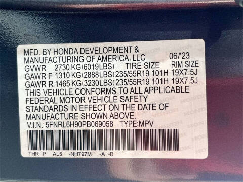 2023 Honda Odyssey Elite