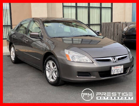 2007 Honda Accord for sale at Prestige Motorsport in Rancho Cordova CA