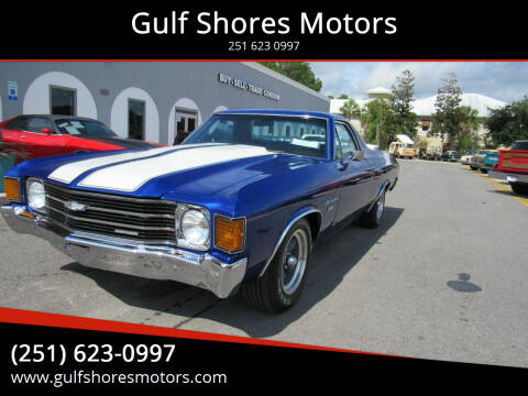 1972 Chevrolet El Camino for sale at Gulf Shores Motors in Gulf Shores AL
