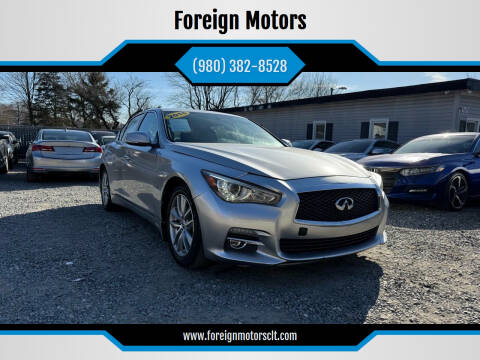 2015 Infiniti Q50 for sale at Foreign Motors in Kannapolis NC