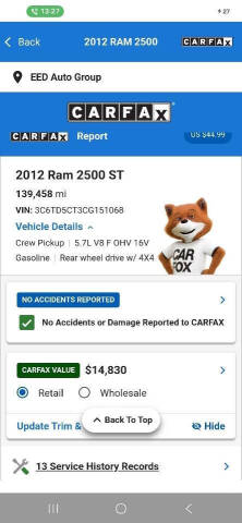 2012 RAM 2500 ST