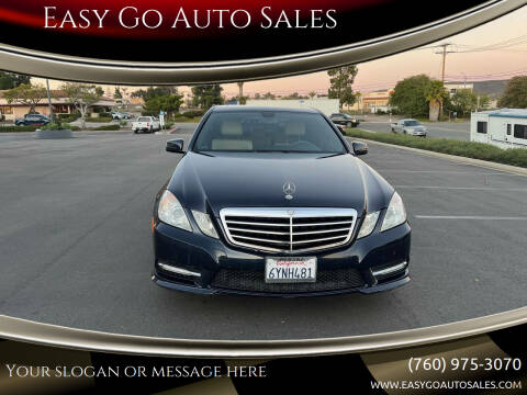 2013 Mercedes-Benz E-Class for sale at Easy Go Auto Sales in San Marcos CA