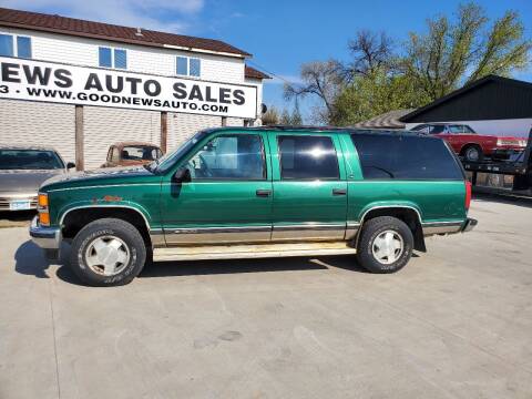 1999 Chevrolet Suburban for sale at GOOD NEWS AUTO SALES in Fargo ND