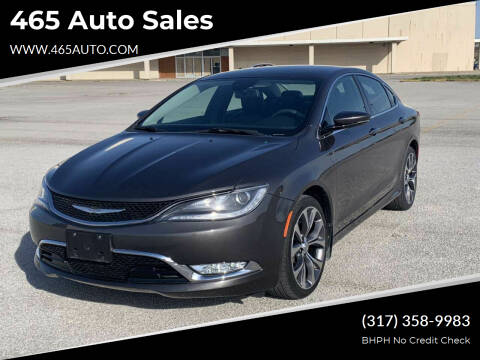 2015 Chrysler 200 for sale at 465 Auto Sales in Indianapolis IN