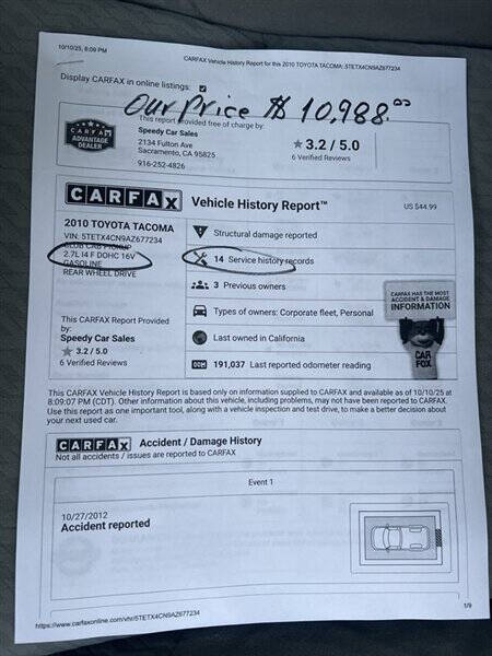 2010 Toyota Tacoma