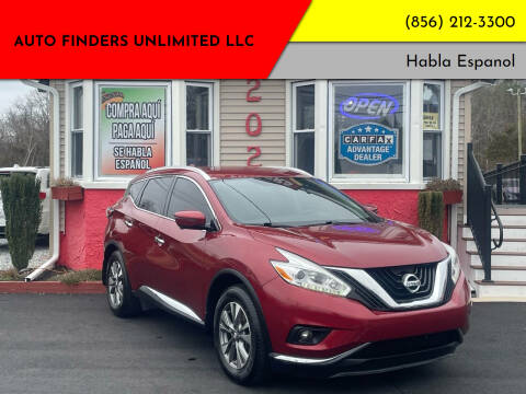 2017 Nissan Murano for sale at Auto Finders Unlimited LLC in Vineland NJ