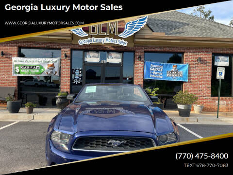 2013 Ford Mustang for sale at Georgia Luxury Motor Sales in Cumming GA