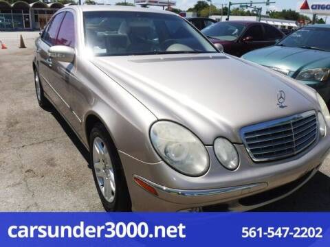 2004 Mercedes-Benz E-Class for sale at Cars Under 3000 in Lake Worth FL