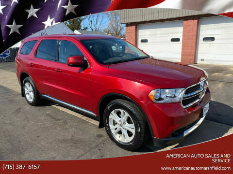 2011 Dodge Durango for sale at AMERICAN AUTO SALES AND SERVICE in Marshfield WI