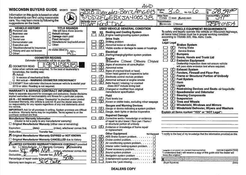 2018 Mercedes-Benz E-Class AMG E 43
