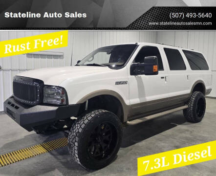2001 Ford Excursion for sale at Stateline Auto Sales in Mabel MN