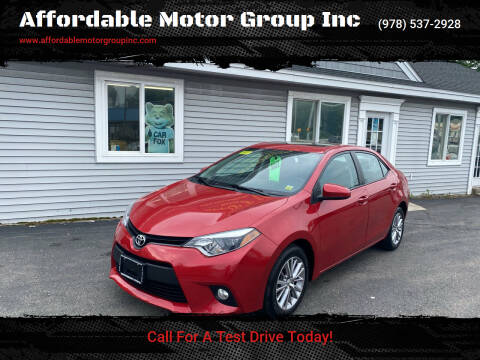 2014 Toyota Corolla for sale at Affordable Motor Group Inc in Worcester MA
