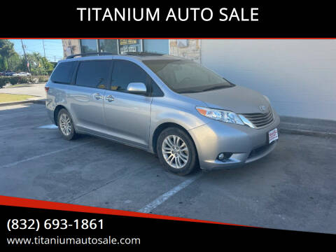 2017 Toyota Sienna for sale at TITANIUM AUTO SALE in Houston TX