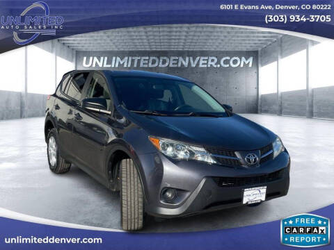 2015 Toyota RAV4 for sale at Unlimited Auto Sales in Denver CO