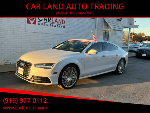 2016 Audi A7 for sale at CAR LAND  AUTO TRADING in Raleigh NC