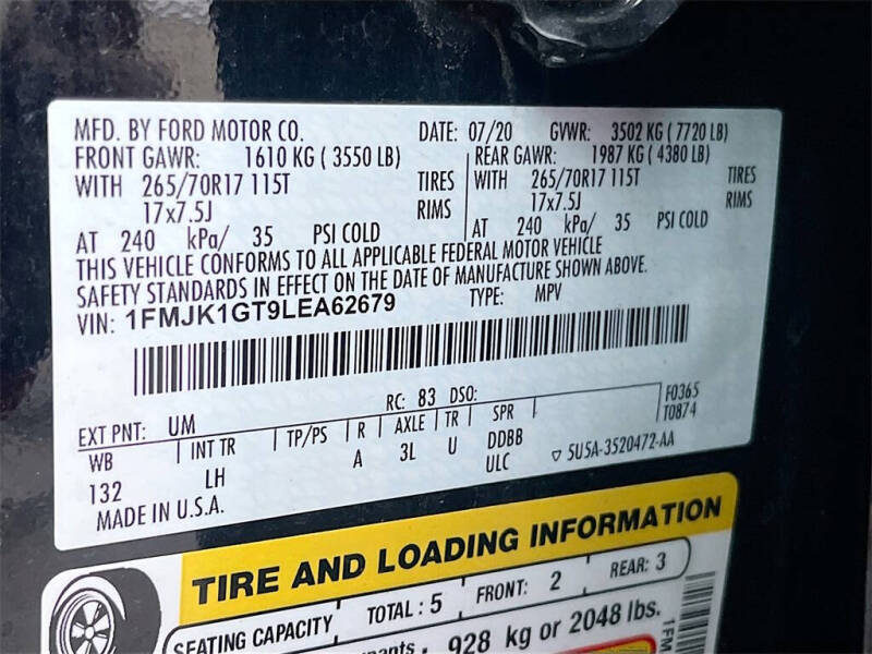 2020 Ford Expedition MAX XL Fleet