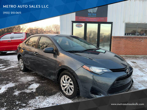 2019 Toyota Corolla for sale at METRO AUTO SALES LLC in Lino Lakes MN