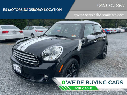 2012 MINI Cooper Countryman for sale at ES Motors-DAGSBORO location in Dagsboro DE