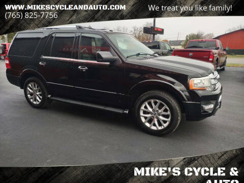 2016 Ford Expedition for sale at MIKE'S CYCLE & AUTO in Connersville IN