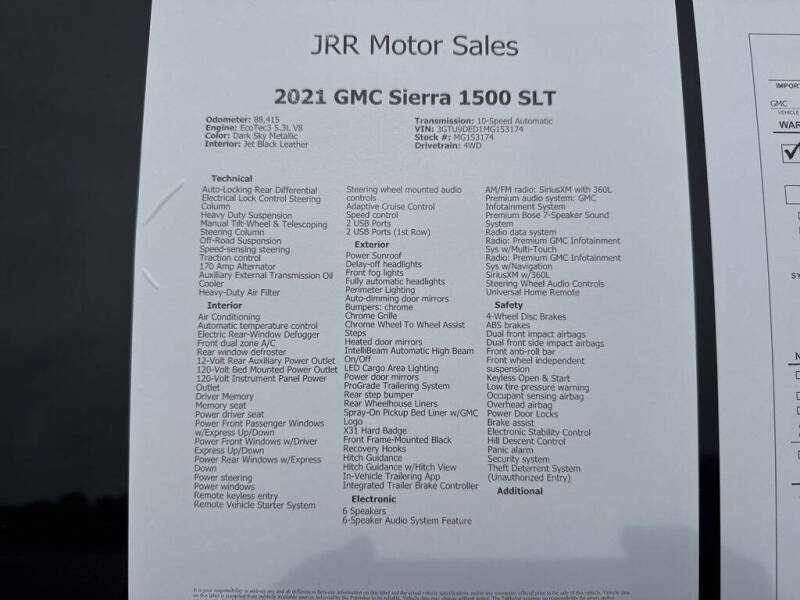 2021 GMC Sierra 1500