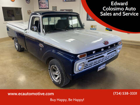 1965 Ford F-100 for sale at Edward Colosimo Auto Sales and Service in Evans City PA