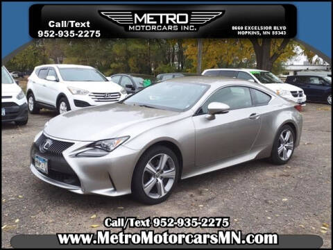 2016 Lexus RC 300 for sale at Metro Motorcars Inc in Hopkins MN