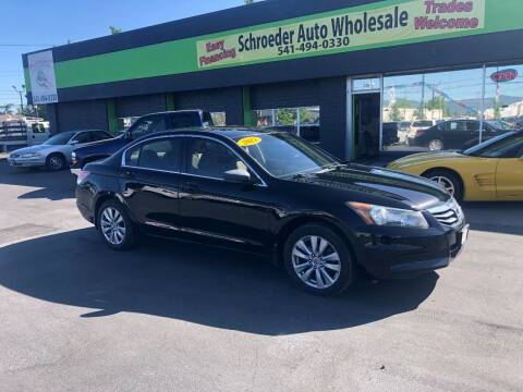 2012 Honda Accord for sale at Schroeder Auto Wholesale in Medford OR