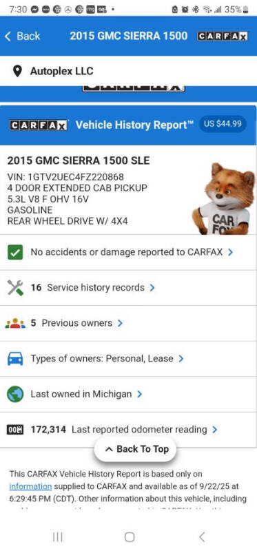 2015 GMC Sierra 1500 SLE