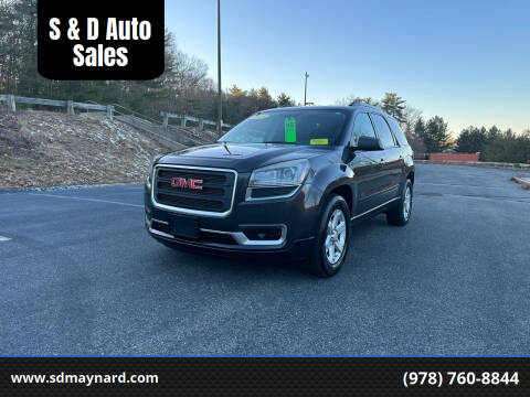 2014 GMC Acadia for sale at S & D Auto Sales in Maynard MA