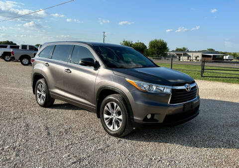 2015 Toyota Highlander for sale at Waco Autos in Lorena TX